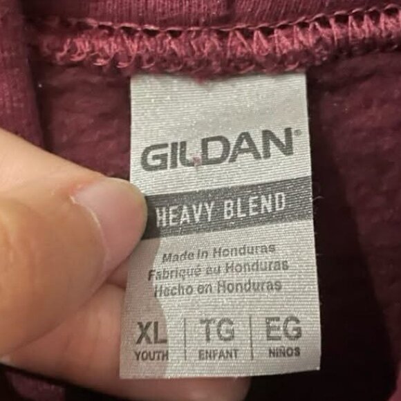 Maroon Hoodie with Wild Print - Picture 3 of 3